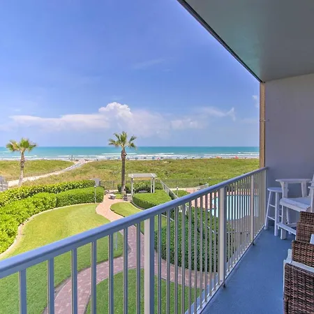 Sunny Oceanfront Condo On South Padre Island Beach